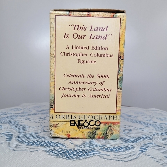 Precious Moments This Land Is Our Land Special 1992 Edition Christopher Columbus - Picture 3 of 17